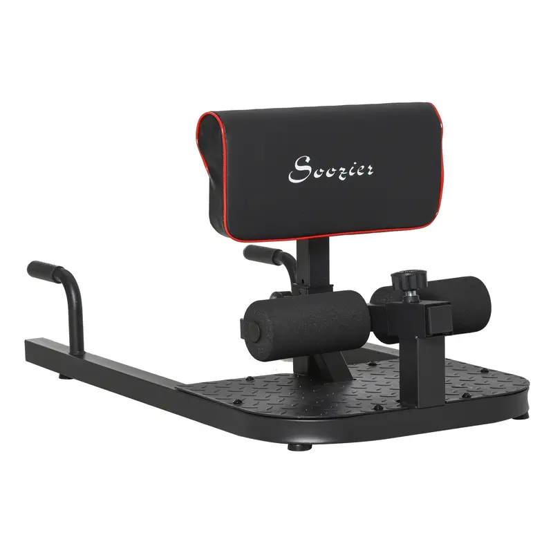 3-in-1 Ergonomic Squat & Full-Body Workout Machine – Black Compact Home Fitness Equipment