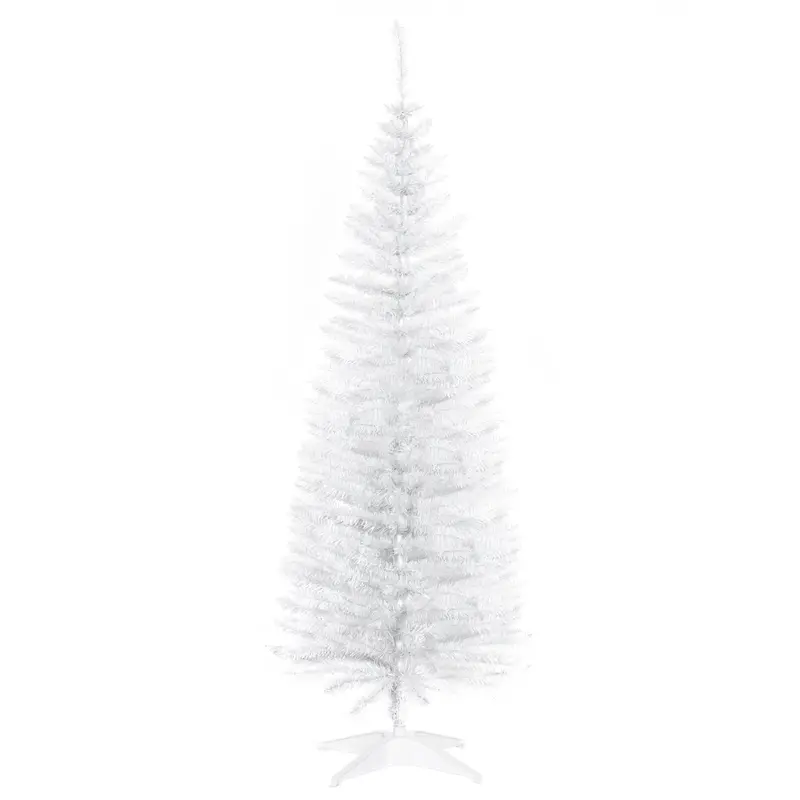 5ft Slim-Profile White Artificial Christmas Tree – 294 Tips