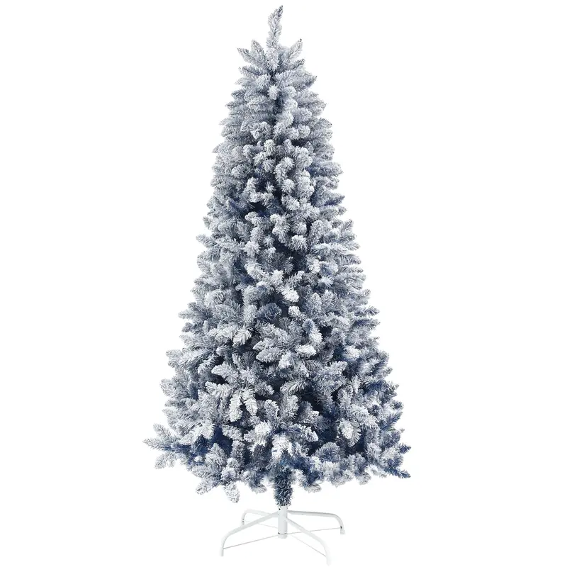 6ft White Frosted Artificial Christmas Tree – 700 Tips, Unlit