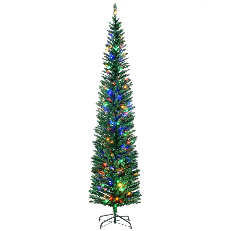 7ft Multicolour LED Pre-lit Artificial Christmas Tree – 529 Tips