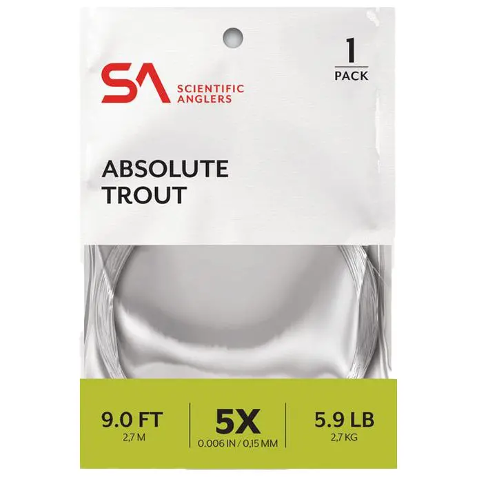 Absolute Trout Tapered Leader – Crystal-Clear