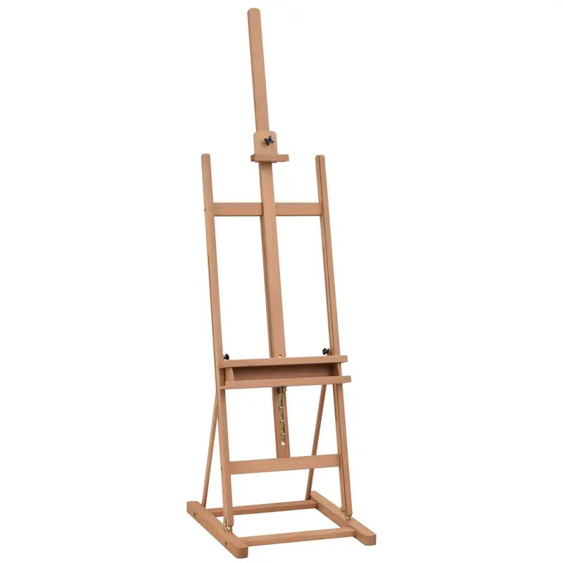 Adjustable Artist Easel with Canvas Holder, Pencil Tray, and Display Shelf – Studio-Grade Design
