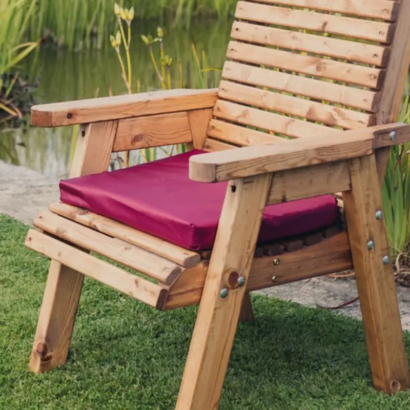 Amesbury Burgundy Waterproof Outdoor Seat Cushion – Churnet Valley R1C