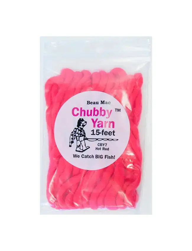 Beau Mac Chubby Yarn Bobber – 15-Foot Hot Red Float