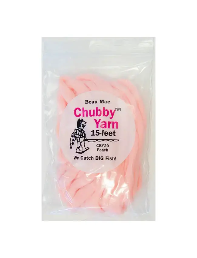 Beau Mac Chubby Yarn Bobber – 15-Foot Peach Float