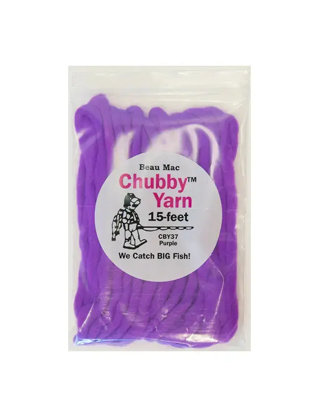 Beau Mac Chubby Yarn Bobber – 15-Foot Purple Float