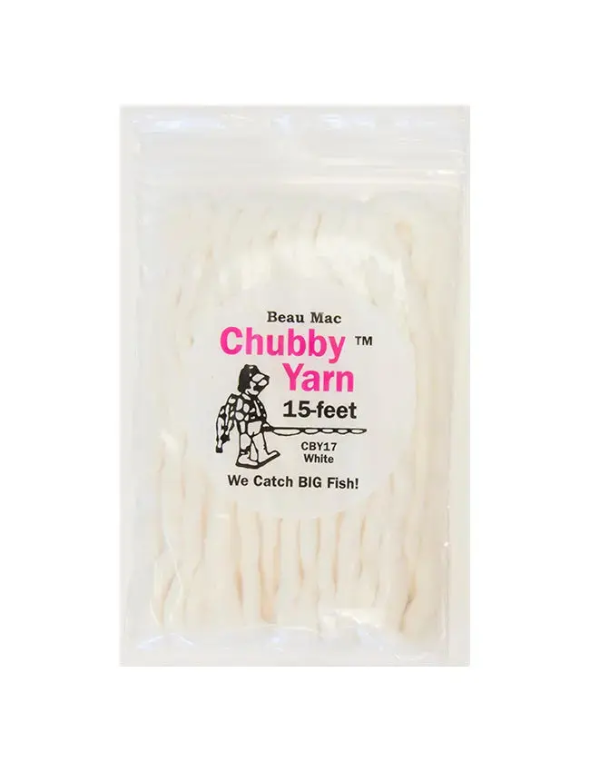 Beau Mac Chubby Yarn Bobber – 15-Foot White Float