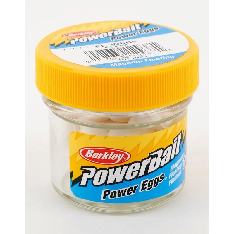 Berkley Powerbait Eggs Magnum Floating – Fluorescent White, Extra-Large Format