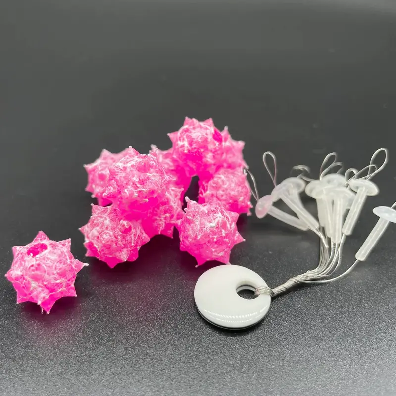 BNR Tackle BurrBeads in Mottled Cerise