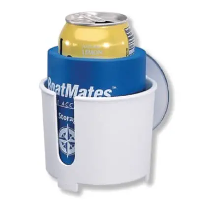Boatmates Insulated Drink Holder – White Cozy Cup Mount, 3.6″ × 3.5″