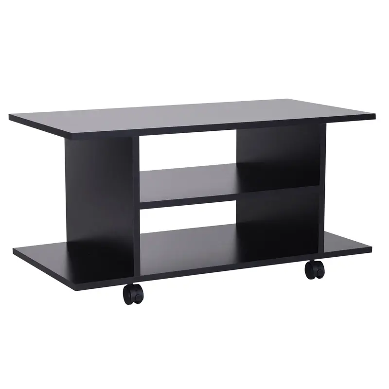 C’-Shaped Minimalist TV Stand – Compact Media Console