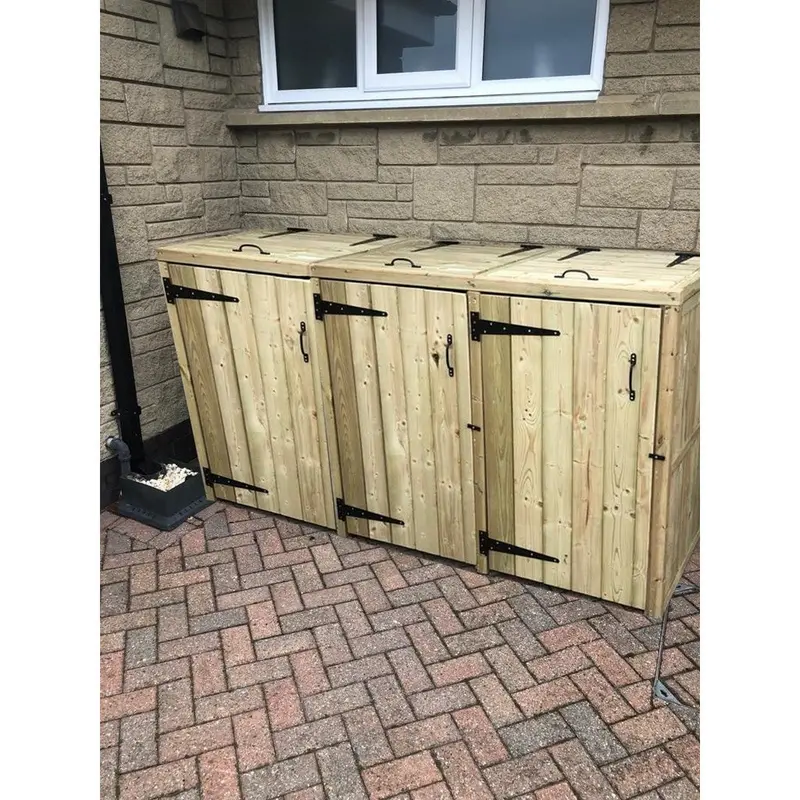 Churnet Valley Deluxe Bin Storage Unit – 210cm W × 90cm D – BS103