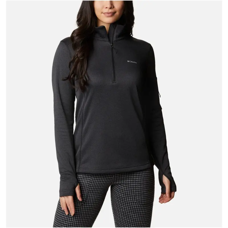 Columbia Park View Women’s Grid-Fleece Half-Zip Top