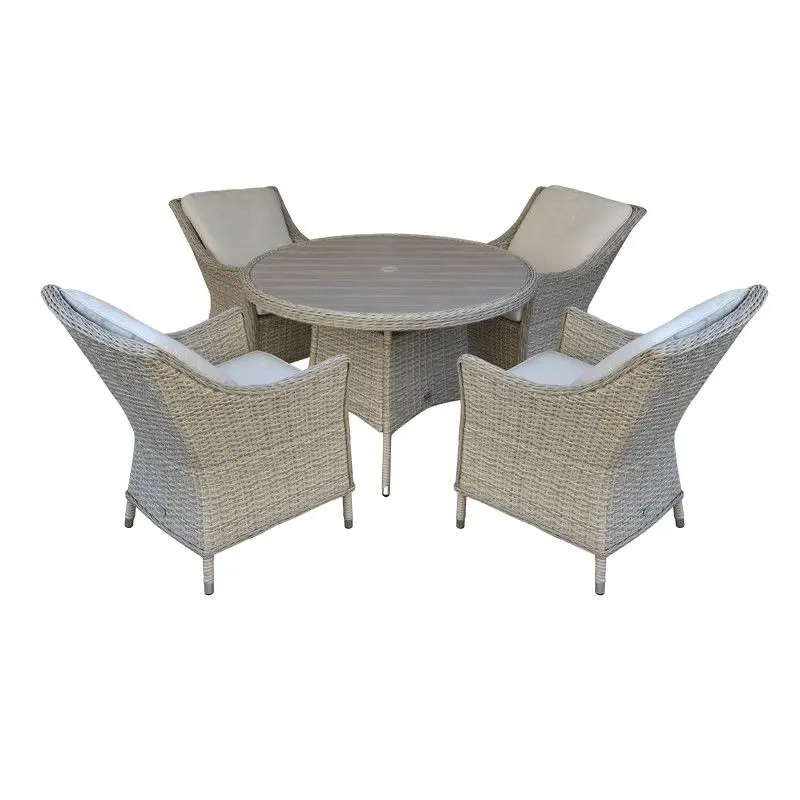 Croft Arles Patio Dining Set – 4-Piece Outdoor Garden Table & Chair Ensemble
