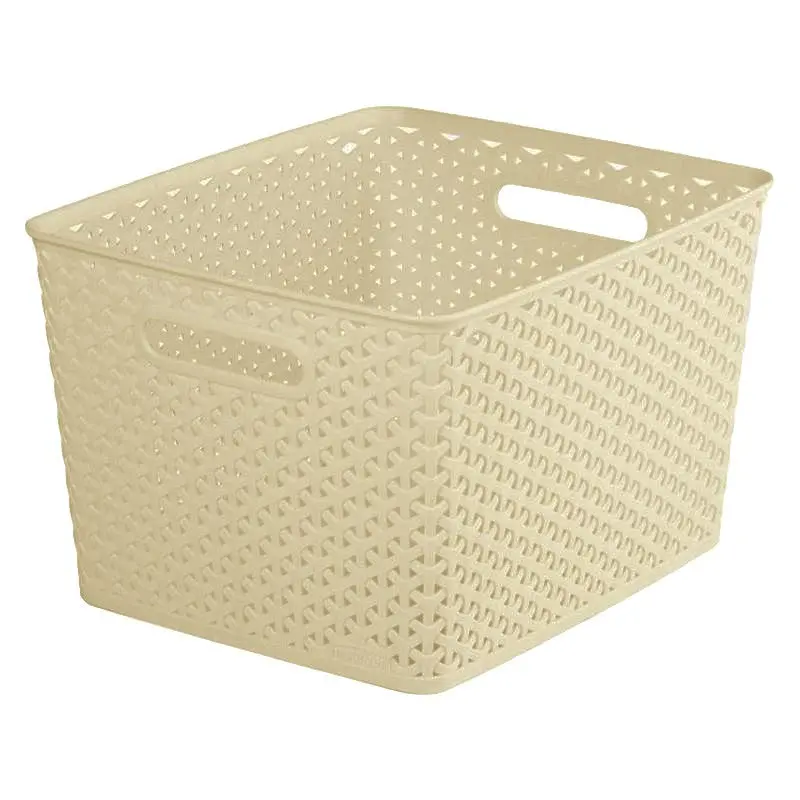 Curver My Style Plastic Basket – 18L Cream Storage Container