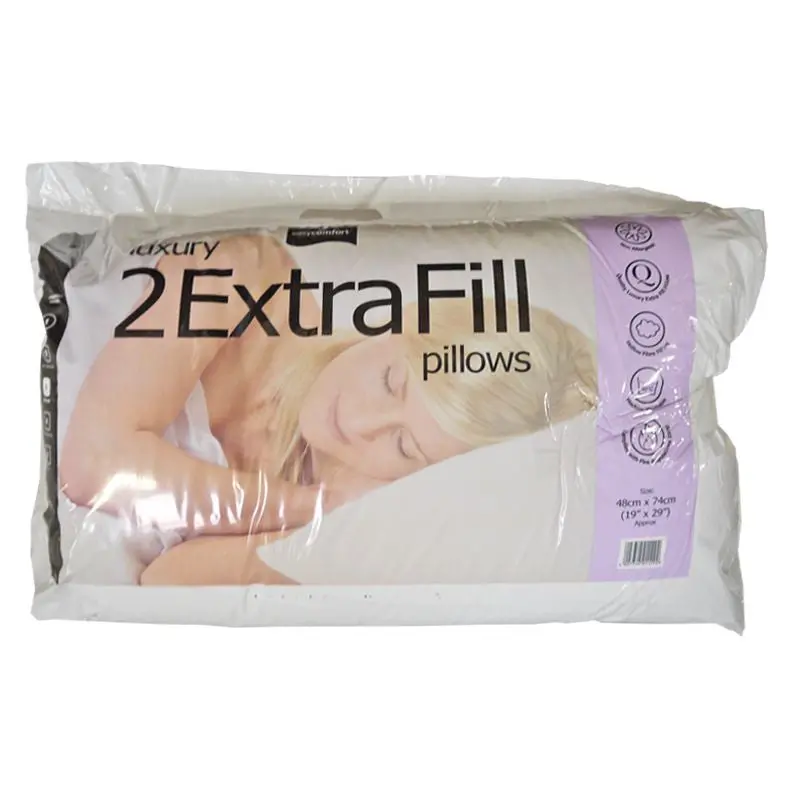 Easy Comfort Extra-Loft Pillow Duo – High-Fill Support Pair