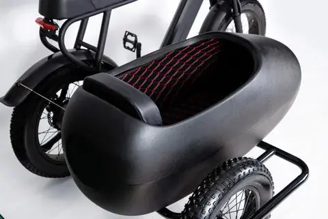 Electric Bike Sidecar Attachment – Secure Passenger or Cargo Carrier