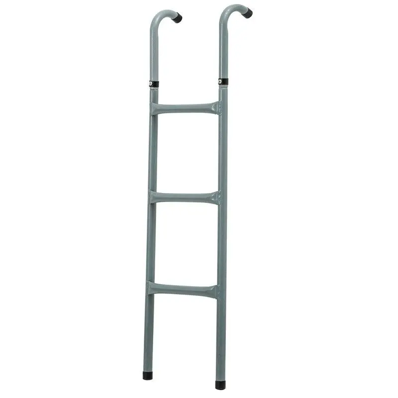 Galvanized Trampoline Ladder Kit – 12 ft or 14 ft Compatible, Includes Non-Slip Mat