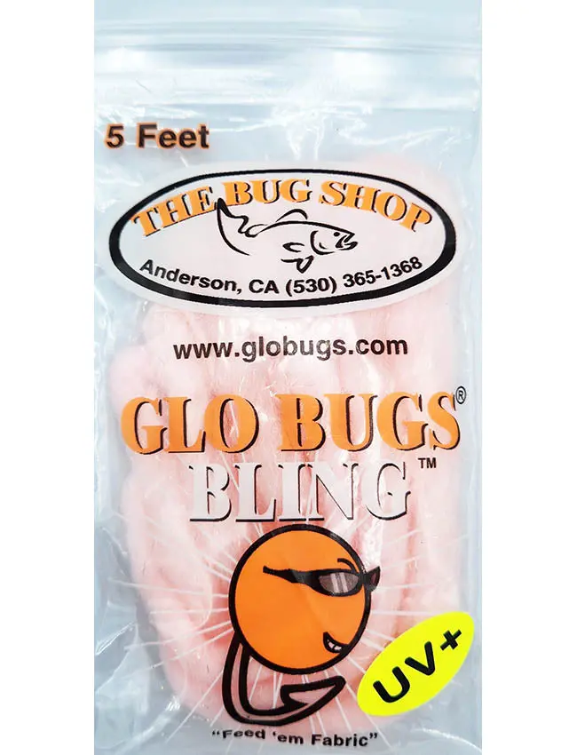 Glo Bugs Bling Yarn in Champagne Tone – 5-Foot Strand