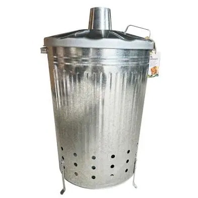 Growing Patch Heavy-Gauge Metal Garden Incinerator – 75L Capacity