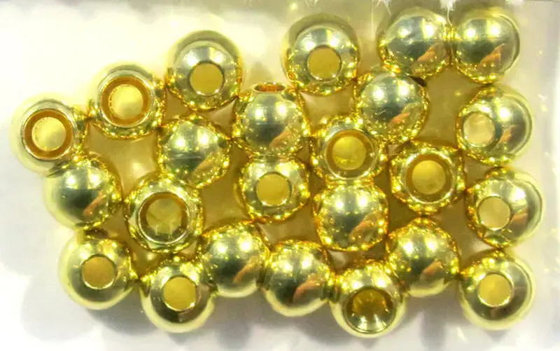 Hareline Cyclop Bead Eyes – Gold Finish