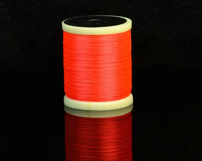 Hareline Danville Flymaster Plus Waxed Thread – Fluorescent Fire Orange, 210 Denier #129