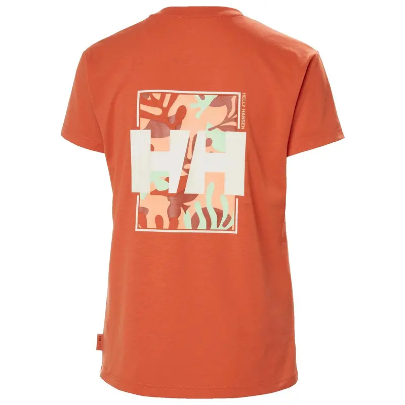 Helly Hansen W Skog Recycled Graphic Tee – Terracotta