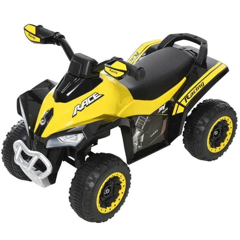 Homcom Toddler Foot-to-Floor Ride-On Motorbike – Yellow & Black Walker Style for Early Learners