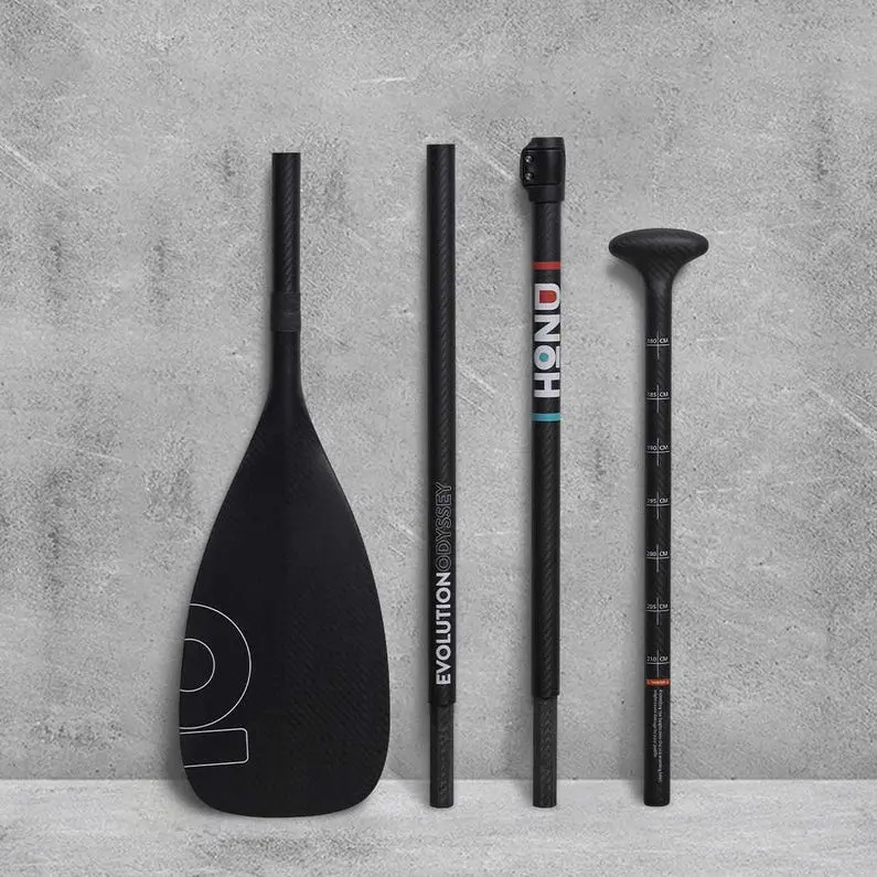 Honu Evolution Carbon Odyssey 4-Piece SUP Paddle – Large Blade