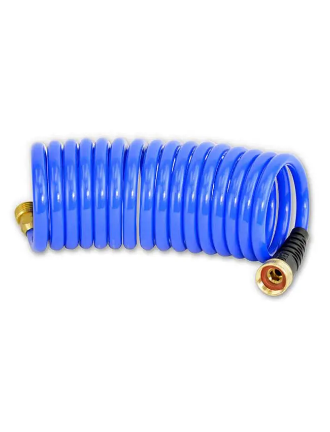 HoseCoil 15-Foot Retractable Coiled Garden Hose