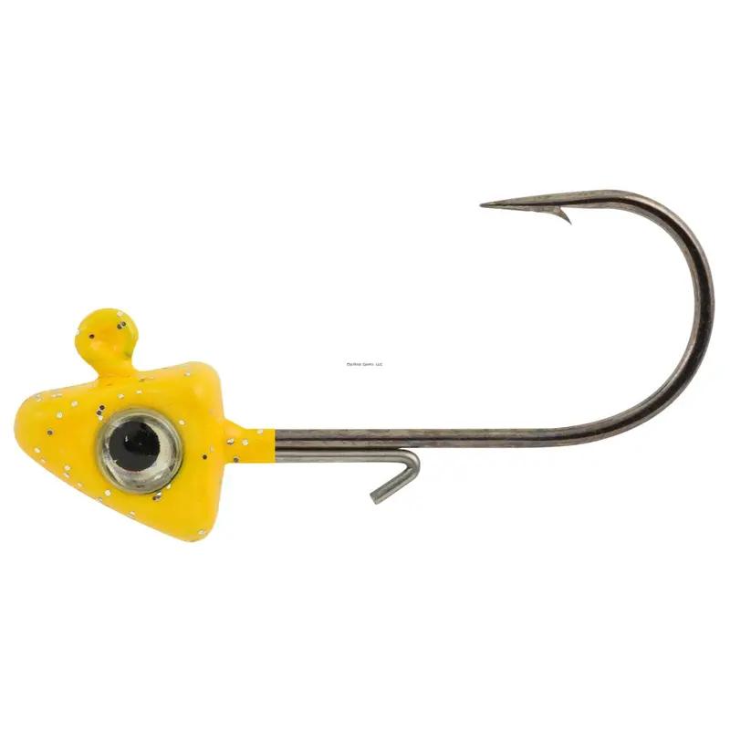 Hurricane Flat Head Shad Jig – 2-Ounce Yellow