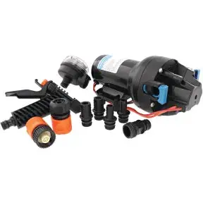 Jabsco Hotshot HD5 12V Washdown Pump – 5.0 GPM, 70 PSI Pressure Rating