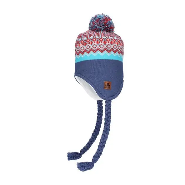 Jail Jam Flynn Kids Bobble Hat – Cozy, Colorful Knit Cap for Active Kids
