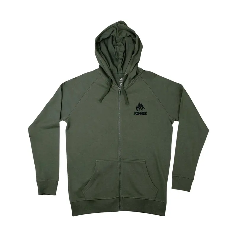 Jones Truckee Green Zip-Up Hoodie