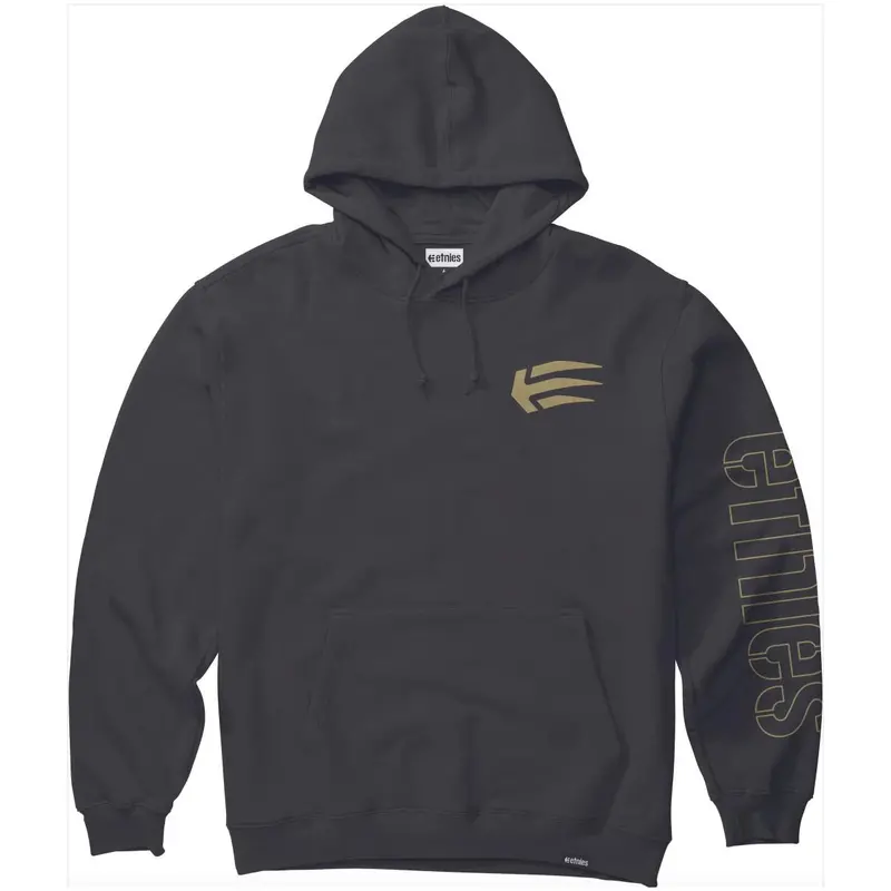 Joslin Black Hoodie with Gold Accents