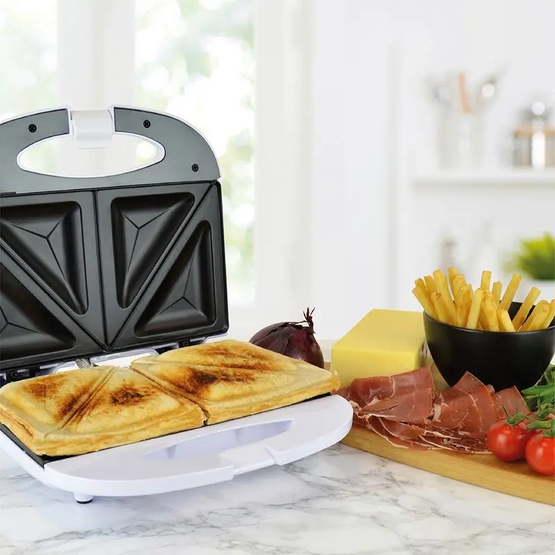 KitchenPerfected Dual-Function Sandwich & Omelette Maker – White