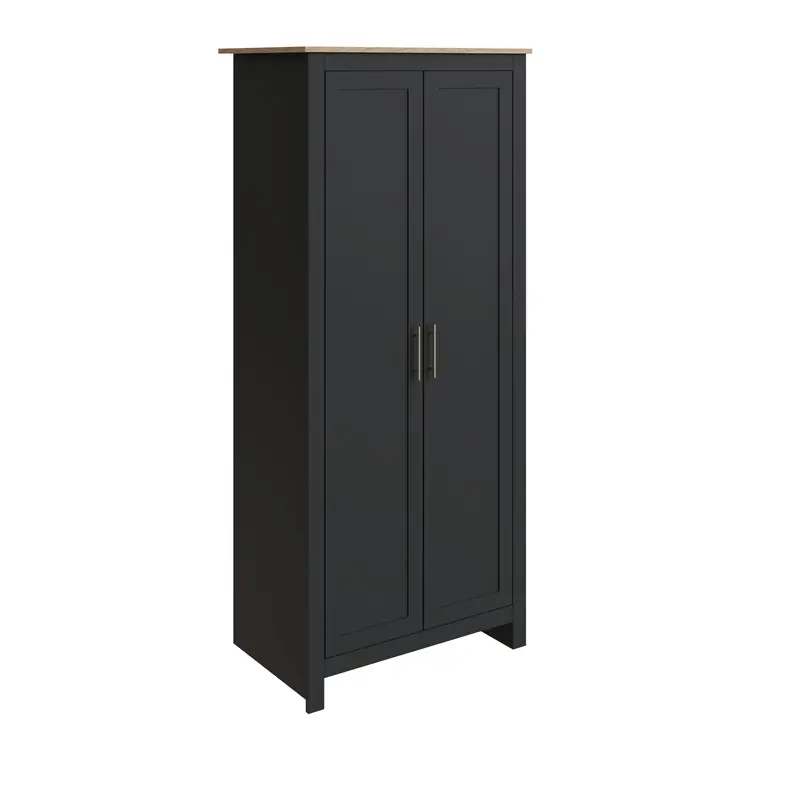Lancaster Black 3-Piece Bedroom Set – Bed, Nightstand, Chest