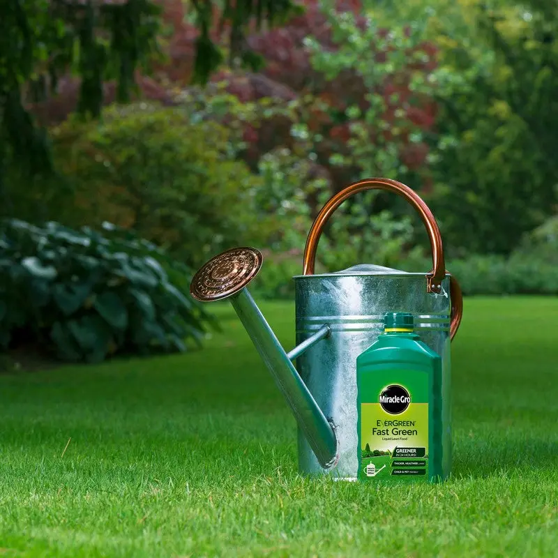 Miracle-Gro Fast Green Lawn Food – 1L Concentrate for 100m² Coverage