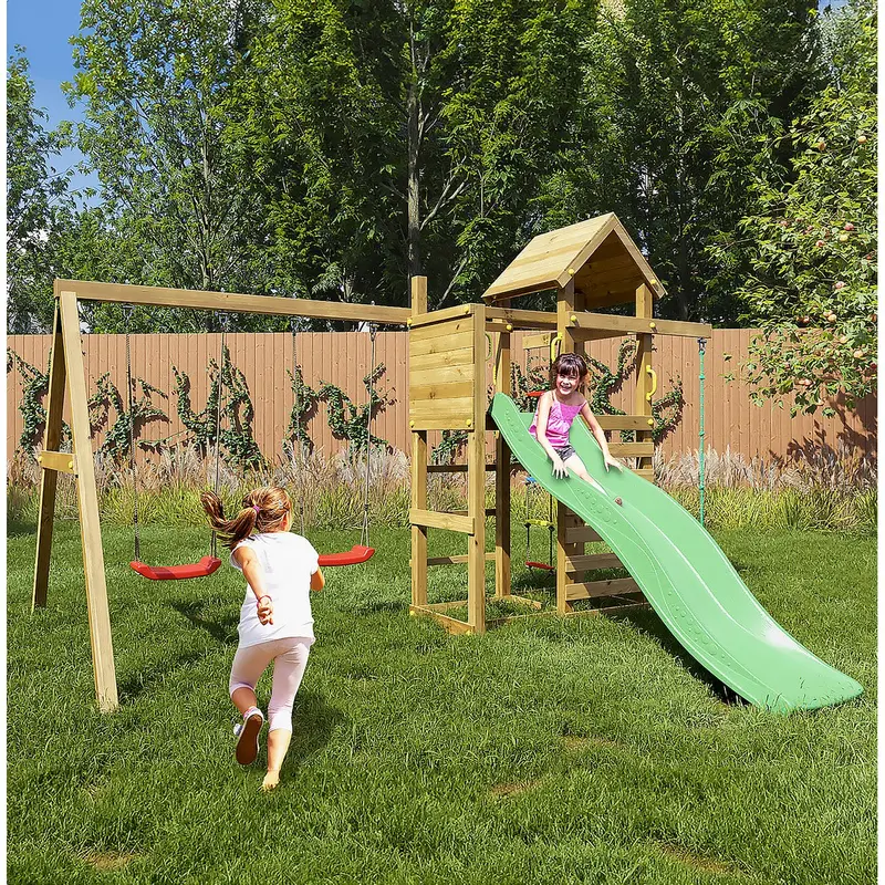 Mixter Garden Play Centre – Shire Multi-Level Wooden Playfort