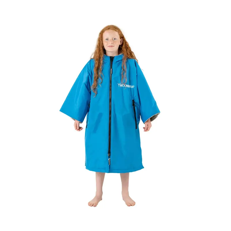 MOONWRAP Kids Changing Robe – Electric Blue Quick-Dry Towel Robe