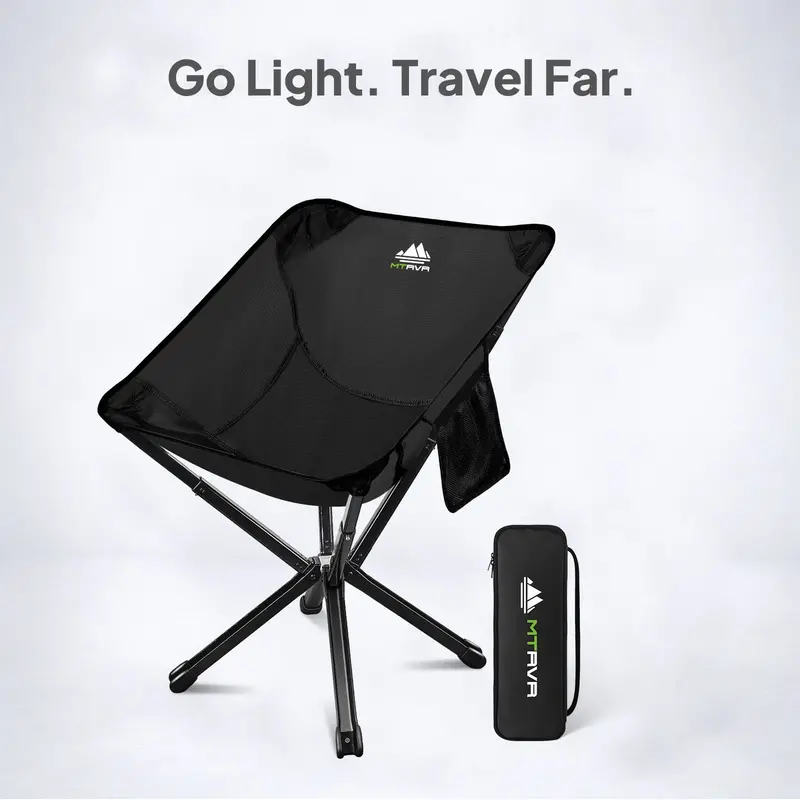 MTRVR Ultralight Backpacking Chair E – Compact, 200-Lb Capacity Seat