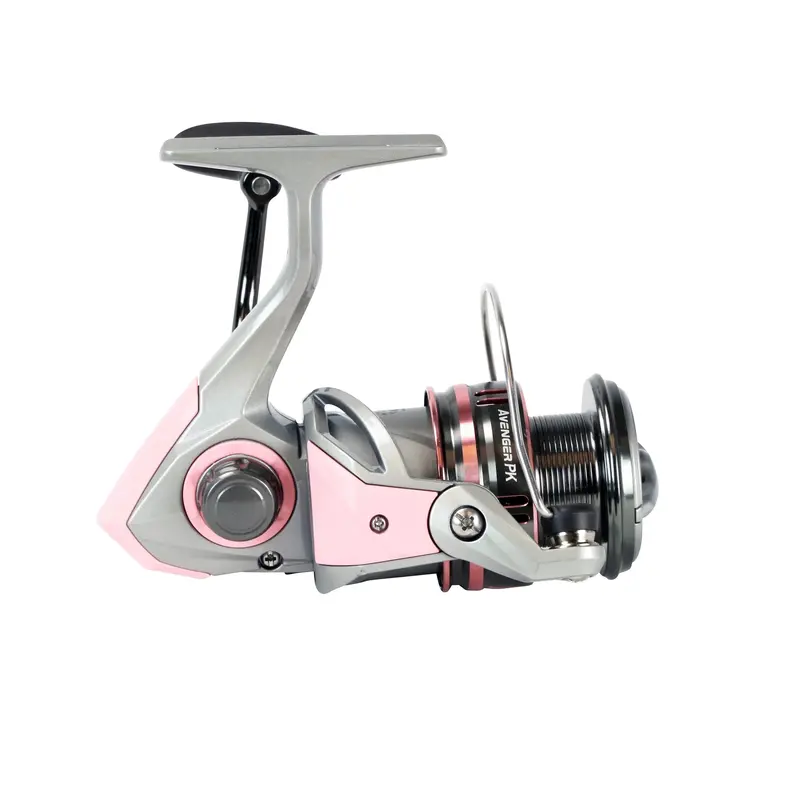 Okuma Avenger “B” 3000 Spinning Reel – Vibrant Pink Housing