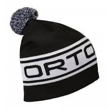 Ortovox Logo Beanie – Black Raven Wool Blend