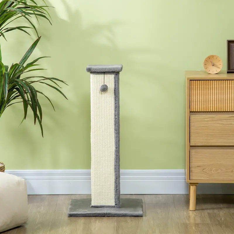 PawHut 81 cm Cat Scratching Post with Sisal Wrap and Platform