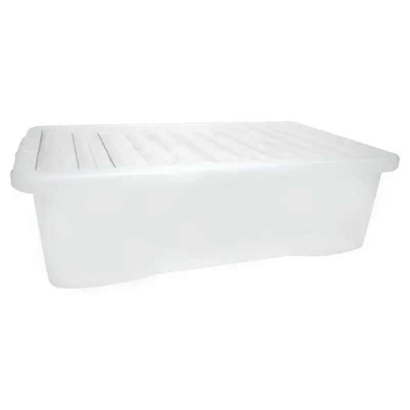 Premier Clear Plastic Storage Box – 32L Stackable Organizer