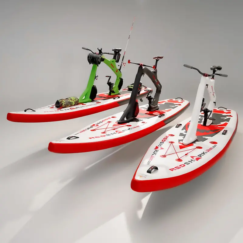 Red Shark Surf-Cycle iSUP Conversion Kit – Turn Your Paddleboard into a Human-Powered Cycle