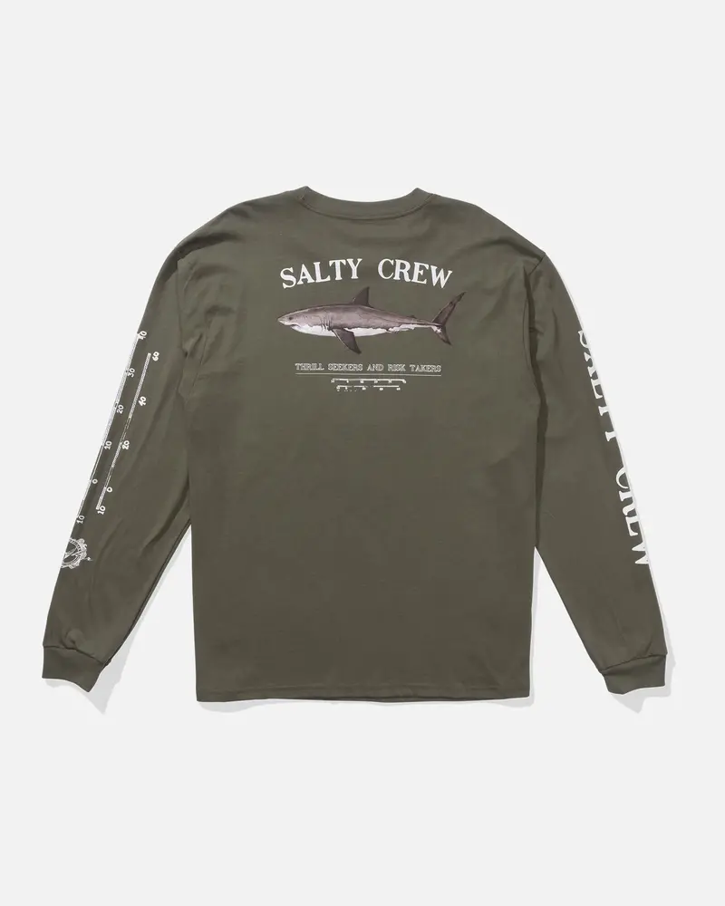 Salty Crew Bruce Long Sleeve Tee – Dusty Olive