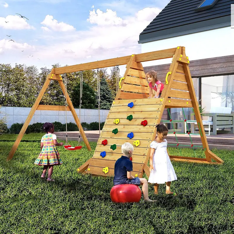 Spider King Garden Playfort – Shire Themed Climbing and Swinging Play System