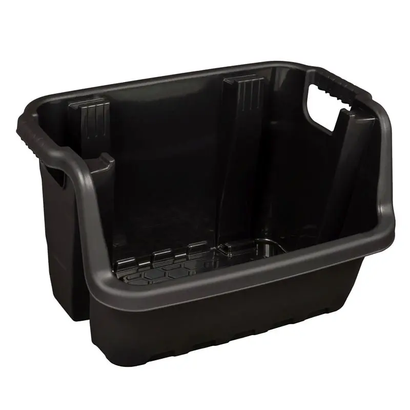 Strata Heavy-Duty 33.5L Black Plastic Storage Organizer