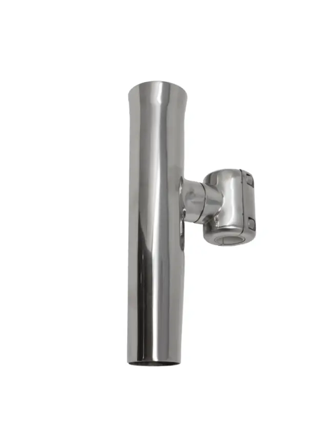 TACO Marine Clamp-On Adjustable Rod Holder – Fits 7/8″ & 1″ Tubes